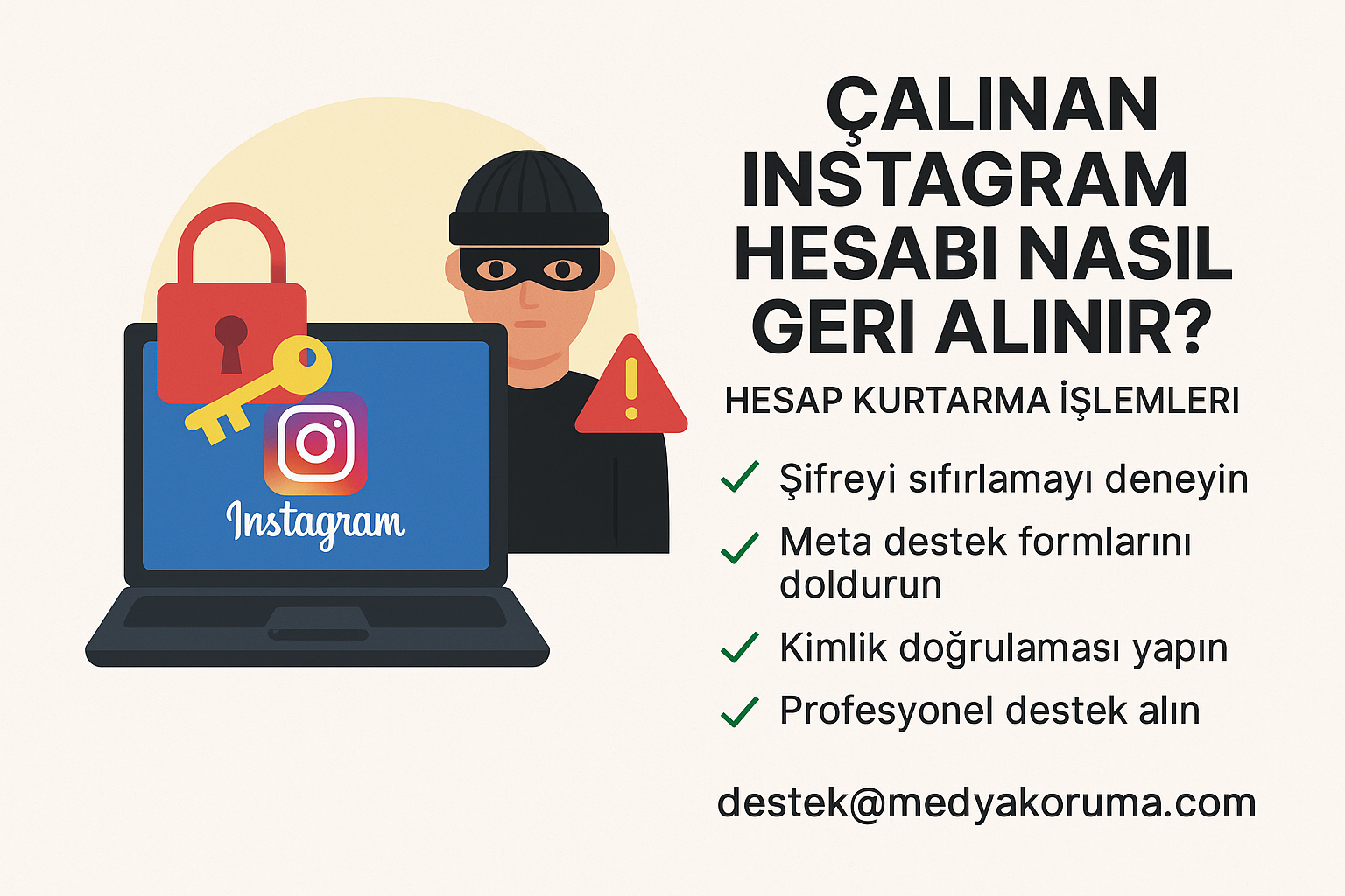 Çalınan Instagram Hesabı Nasıl Geri Alınır? Hesap Kurtarma İşlemleri