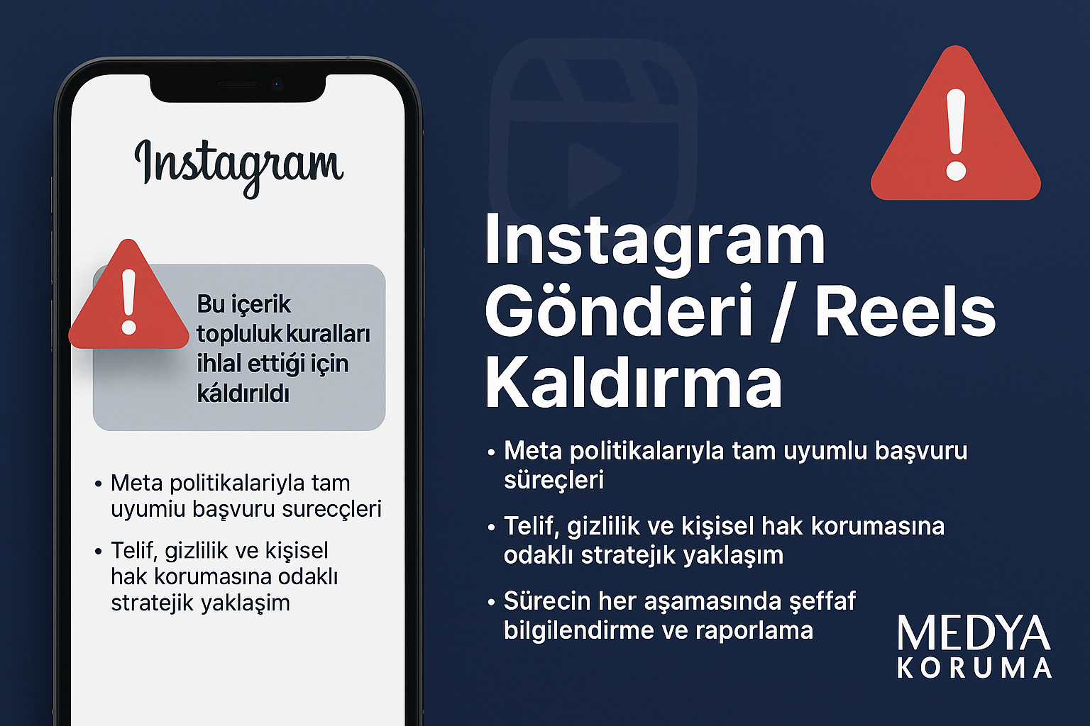 Instagram Gönderi / Reels Kaldırma